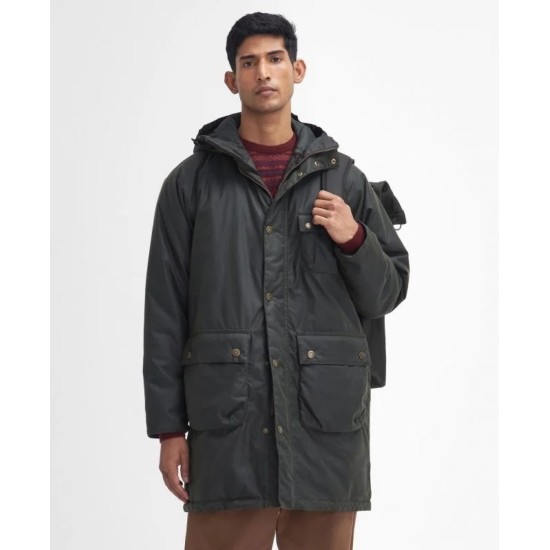Barbour Winter Wax Parka - Fern