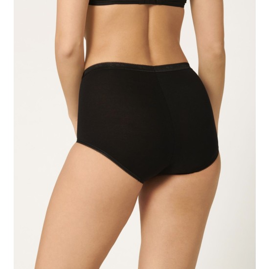 Basic + Maxi Briefs 3+1 Black 