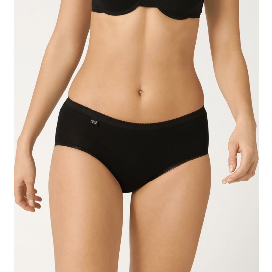 Basic + Midi Briefs 3pk Black