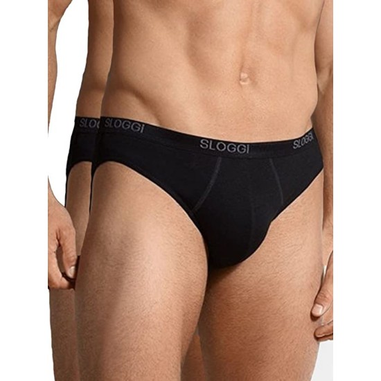 Basic + Mini Briefs 2pk Black