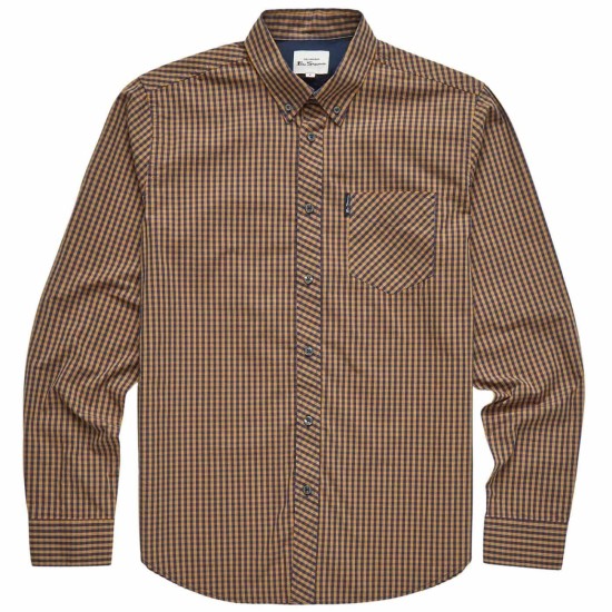 Ben Sherman L/S Shirt Ochre