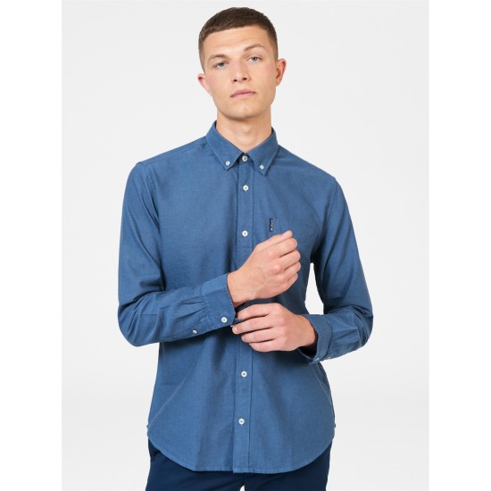 Ben Sherman Oxford Shirt- Riviera Blue