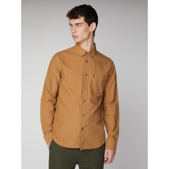 Ben Sherman Oxford Shirt Lt Brown