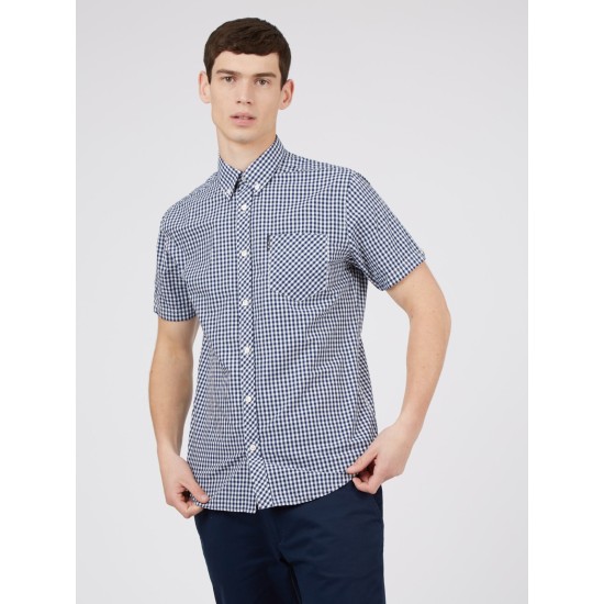 Ben Sherman S/S Gingham Navy