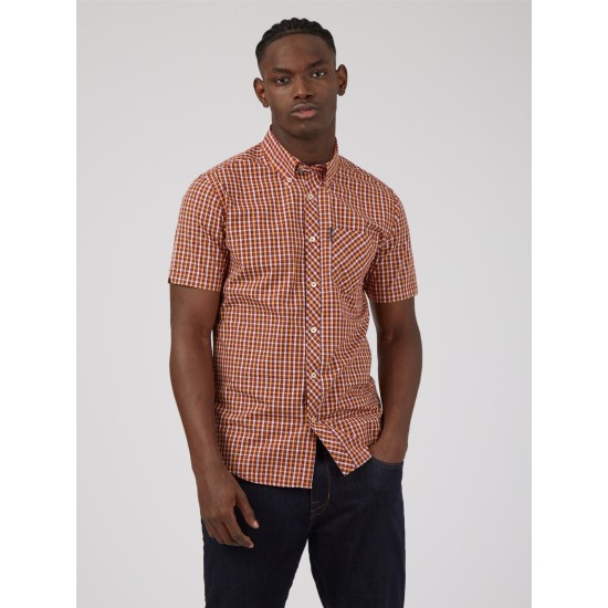 Ben Sherman S/S Shirt Claret