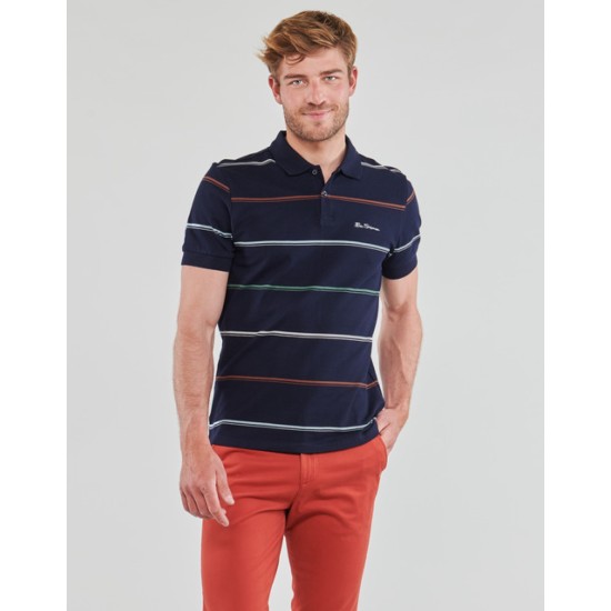 Ben Sherman Stripe Polo Marine