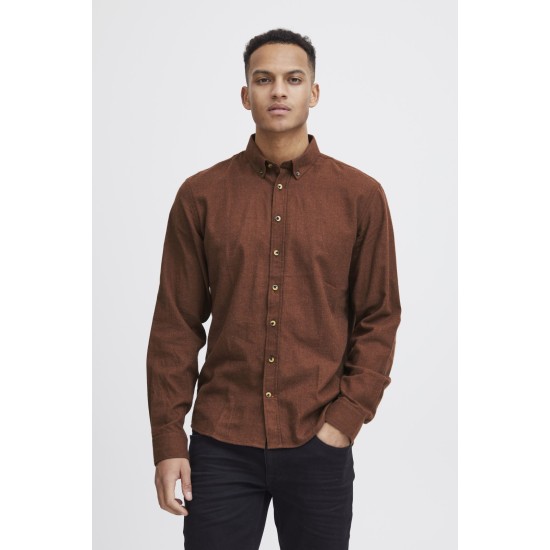 Blend Brushed Shirt-  Brown