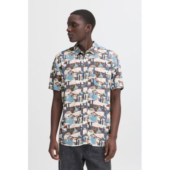 Blend S/s Shirt- Iced Aqua