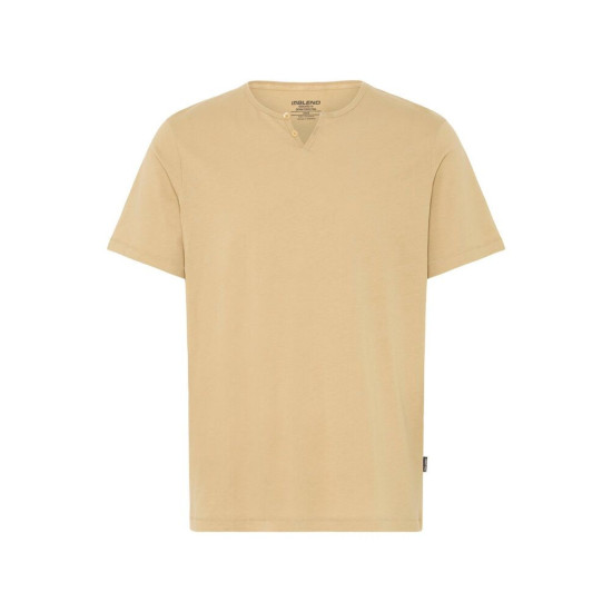 Blend Split Neck Tee Starfish Brown