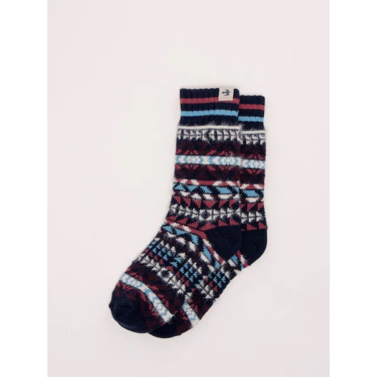 Blue Nordics Fair Isle Cosy Knitted Sock