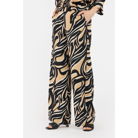 Bold Print Wide Leg Trousers- Nomad