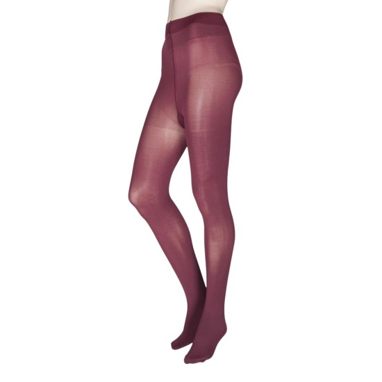 Bordeaux 60 Denier Opaque Tights 