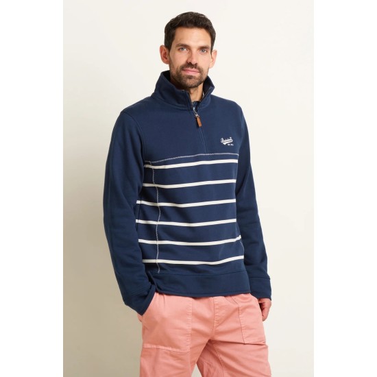 BrakeBurn Stripe 1/4 Zip Sweat