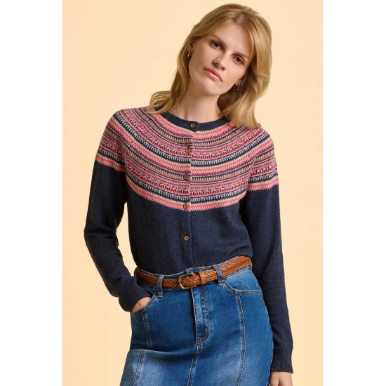 Brakeburn Deepwater Cardigan- Navy