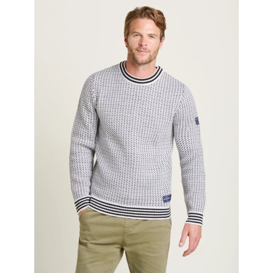Brakeburn Fishermans Jumper Cream