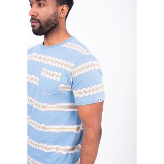 Brakeburn Blue Stripped Tee