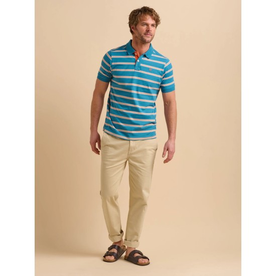Brakeburn Orange Stripe Polo