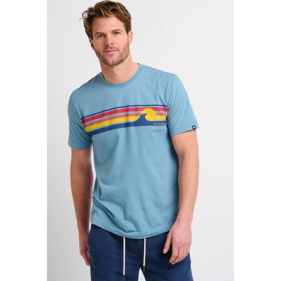 Brakeburn Retro Stripe Wave Tee