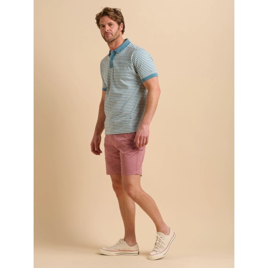 Brakeburn Smoke Blue Stripe Polo