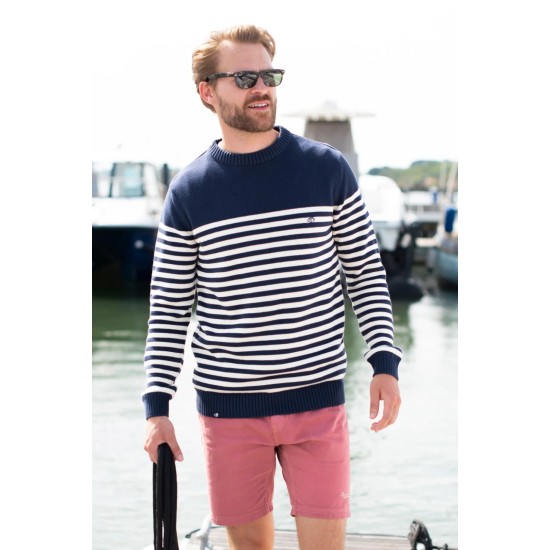 BrakeBurn Stripe Crew Neck Jumper