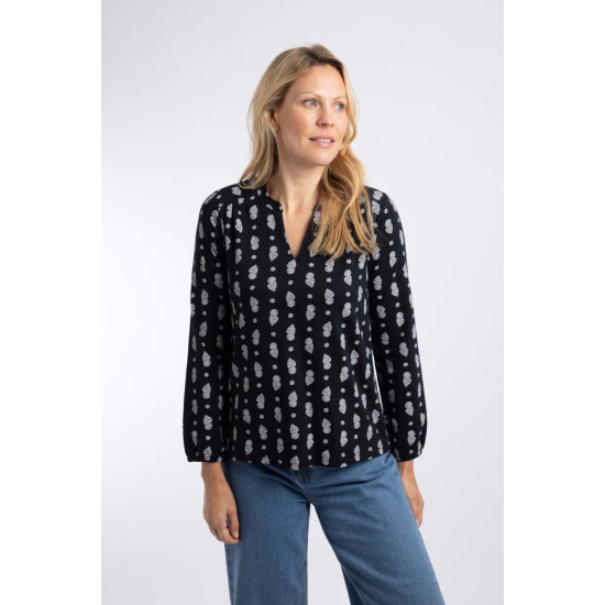 Brooke Cotton V/N Top- Twilight