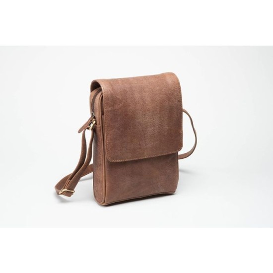 Brown Leather Unisex Bag 6910490HR