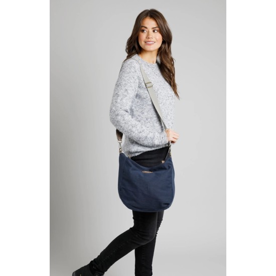 Burford Washed Canvas Bag- Navy