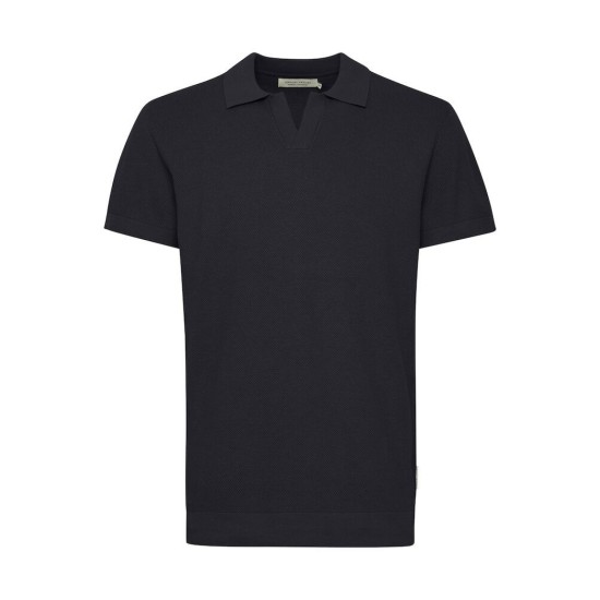 Casual Friday Knitted Polo Shirt Navy