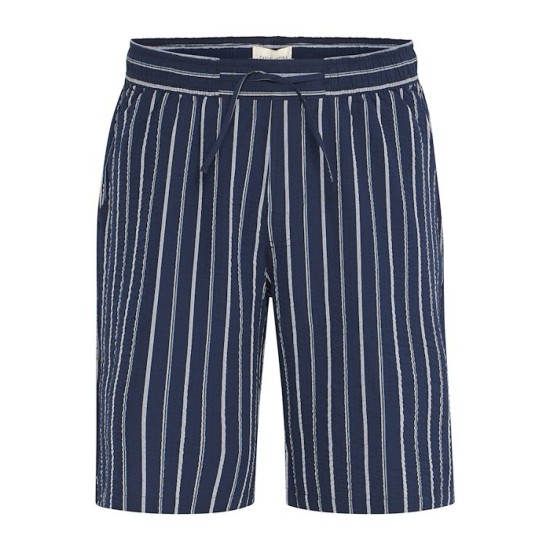 Casual Friday Striped Seersucker Navy Blazer