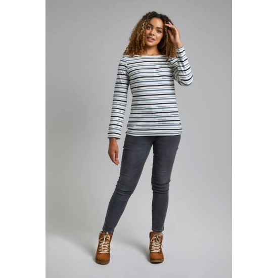 Cecilia Striped Top- Light Cream