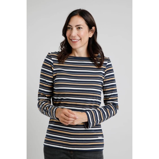 Cecilia Striped Top- Mustard