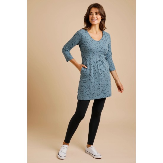 Cedar Printed Tunic - Blue Mirage