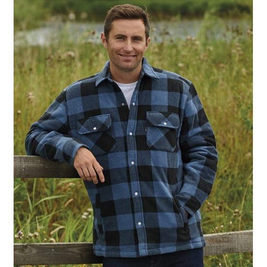 Champion Kinross Fleeced Overshirt Blue