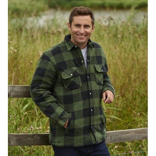 Champion Kinross Fleeced Overshirt Green