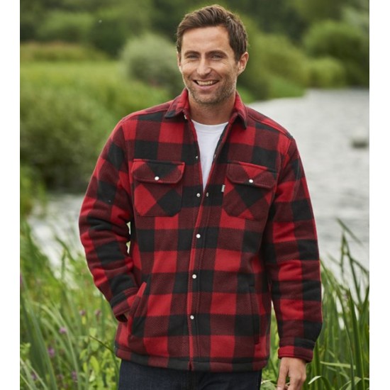Champion Kinross Fleeced Overshirt Red