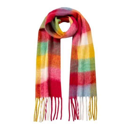Checked Blanket Scarf