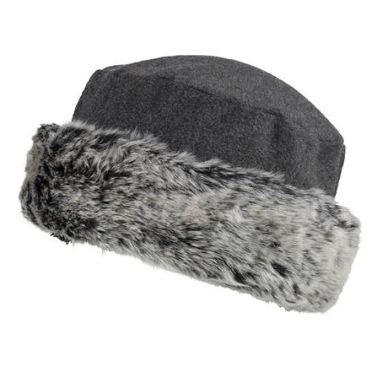 Chilton Fleece Round Crown Hat - Grey
