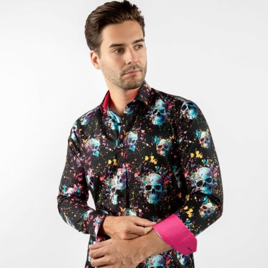 Claudio Lugli L/s Shirt- Skulls/Paint