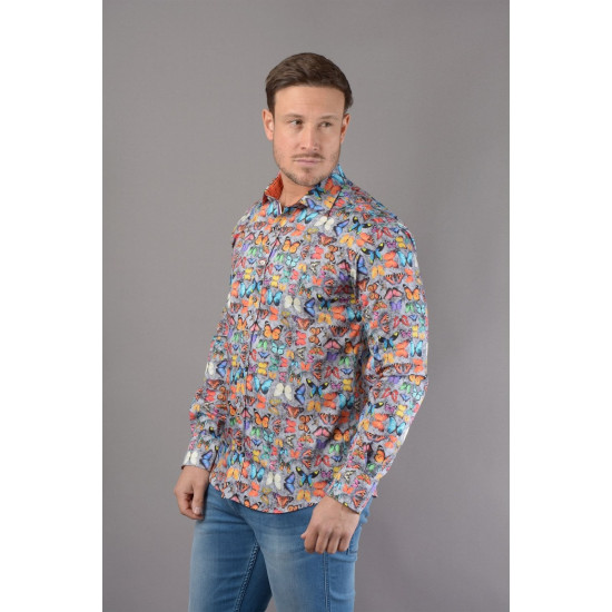 Claudio Lugli L/s Shirt- Butterfly