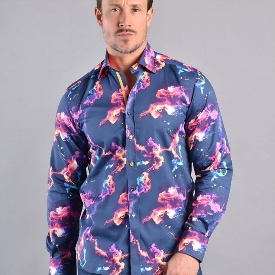 Claudio Lugli L/s Shirt- Mesmeric Swirl