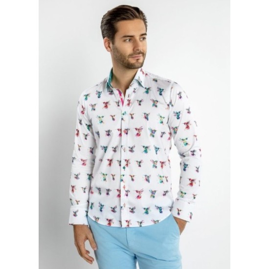 Claudio Lugli L/s Shirt- Hummingbird