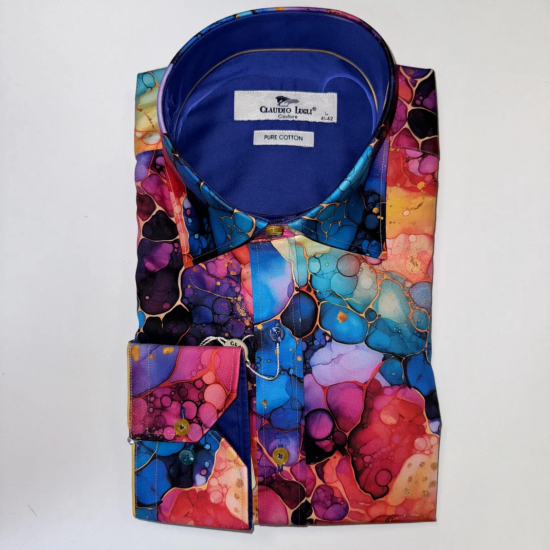 Claudio Lugli L/s Shirt- Oil Liquid