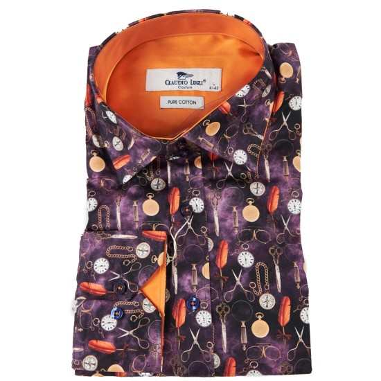 Claudio Lugli L/s Shirt- Pocket Watch