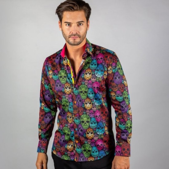 Claudio Lugli L/s Shirt- Skulls