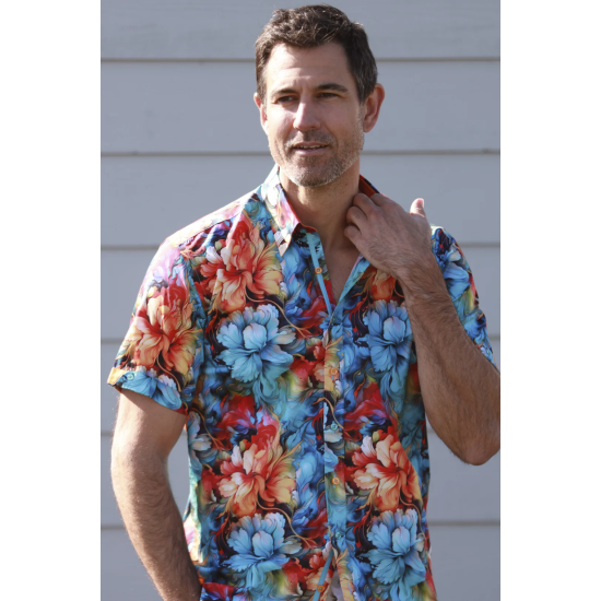 Claudio Lugli S/s Shirt-Liquid Floral