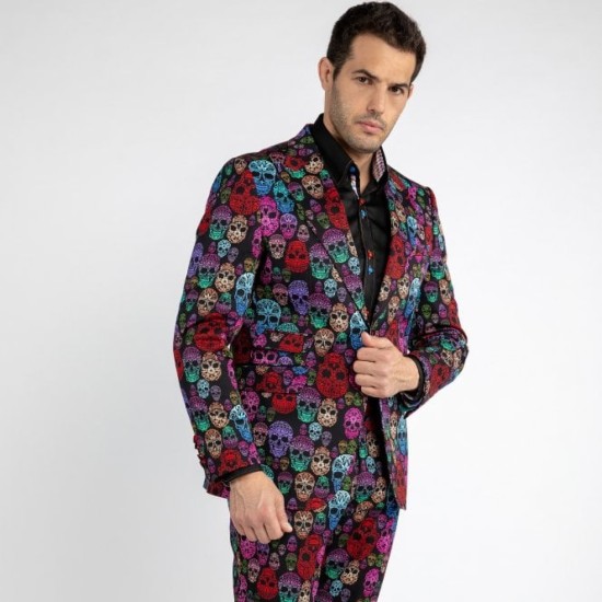 Claudio Lugli Skulls Jacket- Black