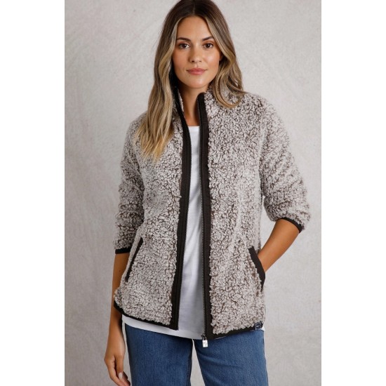Clove Cosy Full Zip Fleece- Bronze