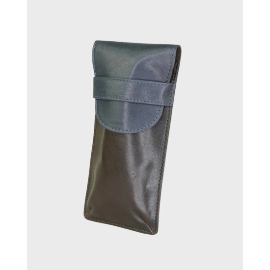 Flap-Over Glasses Case Brown