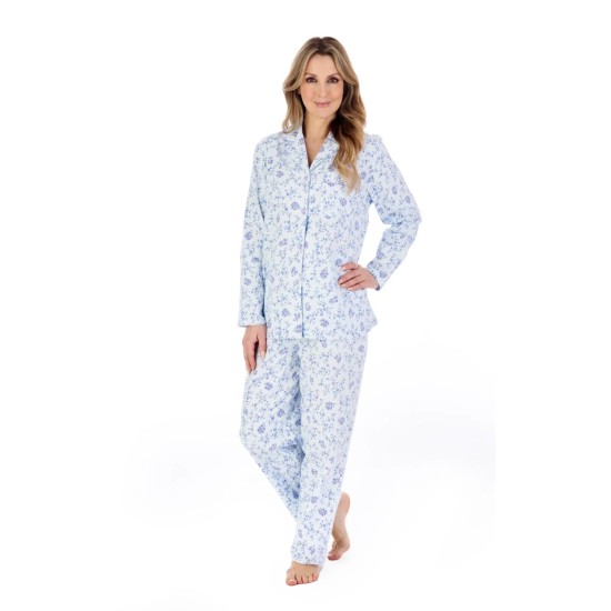 Brushed Cotton Pyjama -Blue