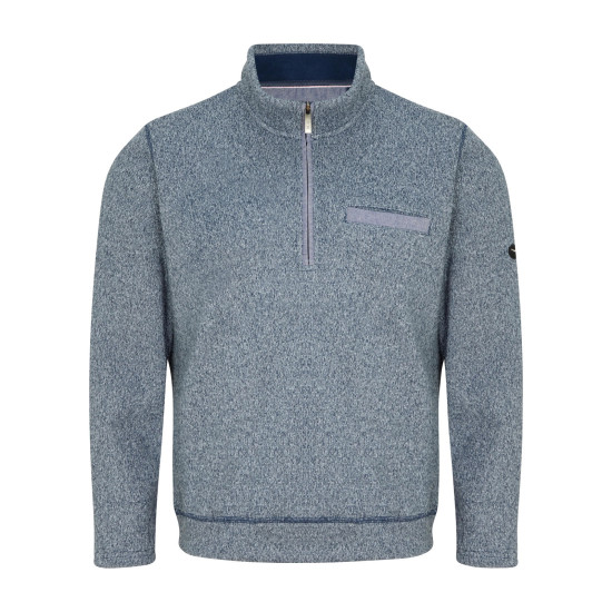Cotton Rich 1/4 Zip Knit Navy